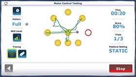 Sample Screens Motor Control Testing